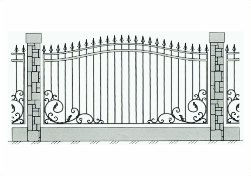 Forged Fence Panel No. 2