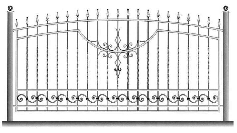 Forged Fence Panel No. 3